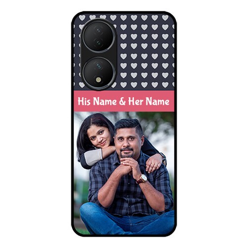 Buy Vivo Y100 Custom Glass Mobile Case - Love Symbols Design