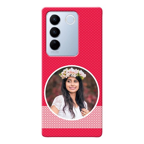 Buy Vivo V27 5g Mobile Covers Online: Pink Pattern Design