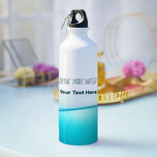 Buy Water wave design with your text on sipper-Printshoppy Sipper Bottles