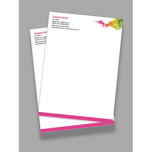 Premium Paint Shop Letterhead Design