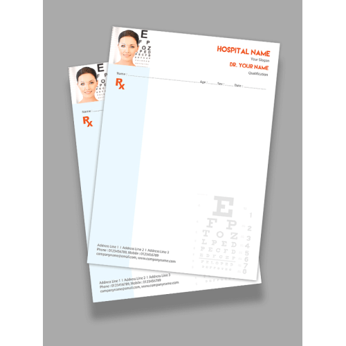 Ophthalmologist Prescription Pad Design